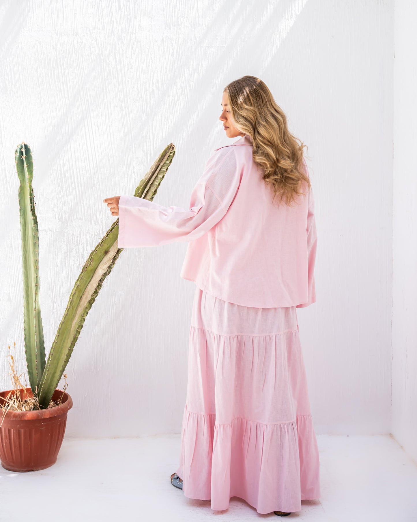 Linen Dream set in Pink