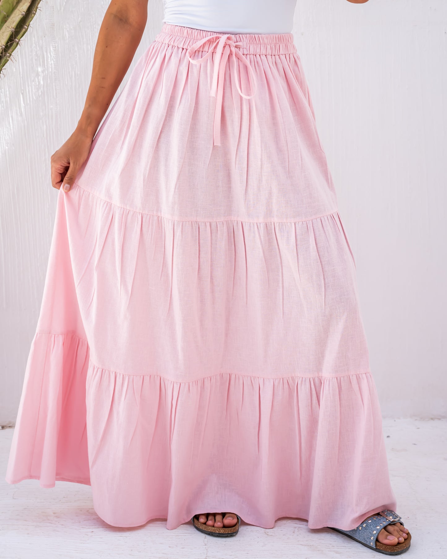 Linen Dream set in Pink