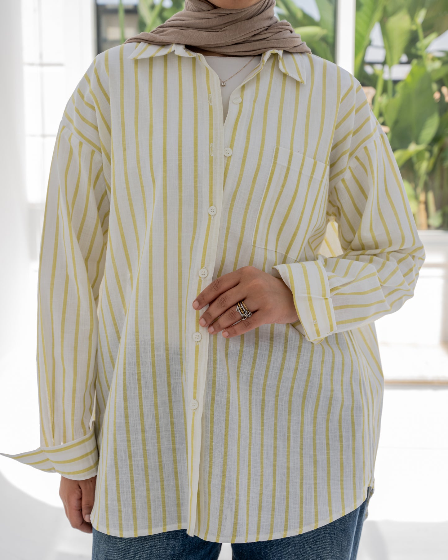 Stripped Shirt In Yellow
