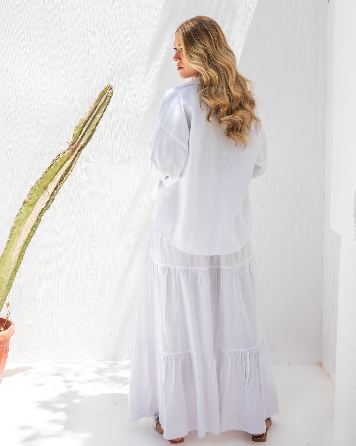 Linen Dream set in White