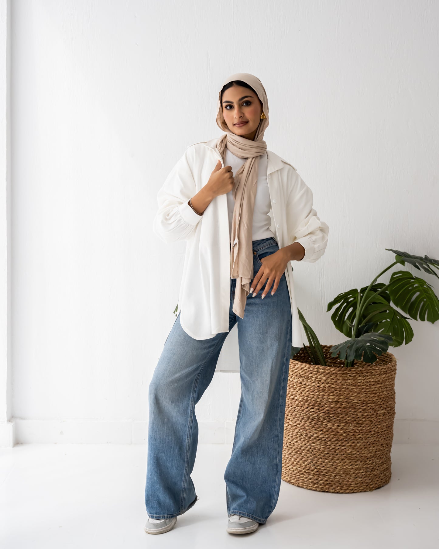 Pure linen white shirt