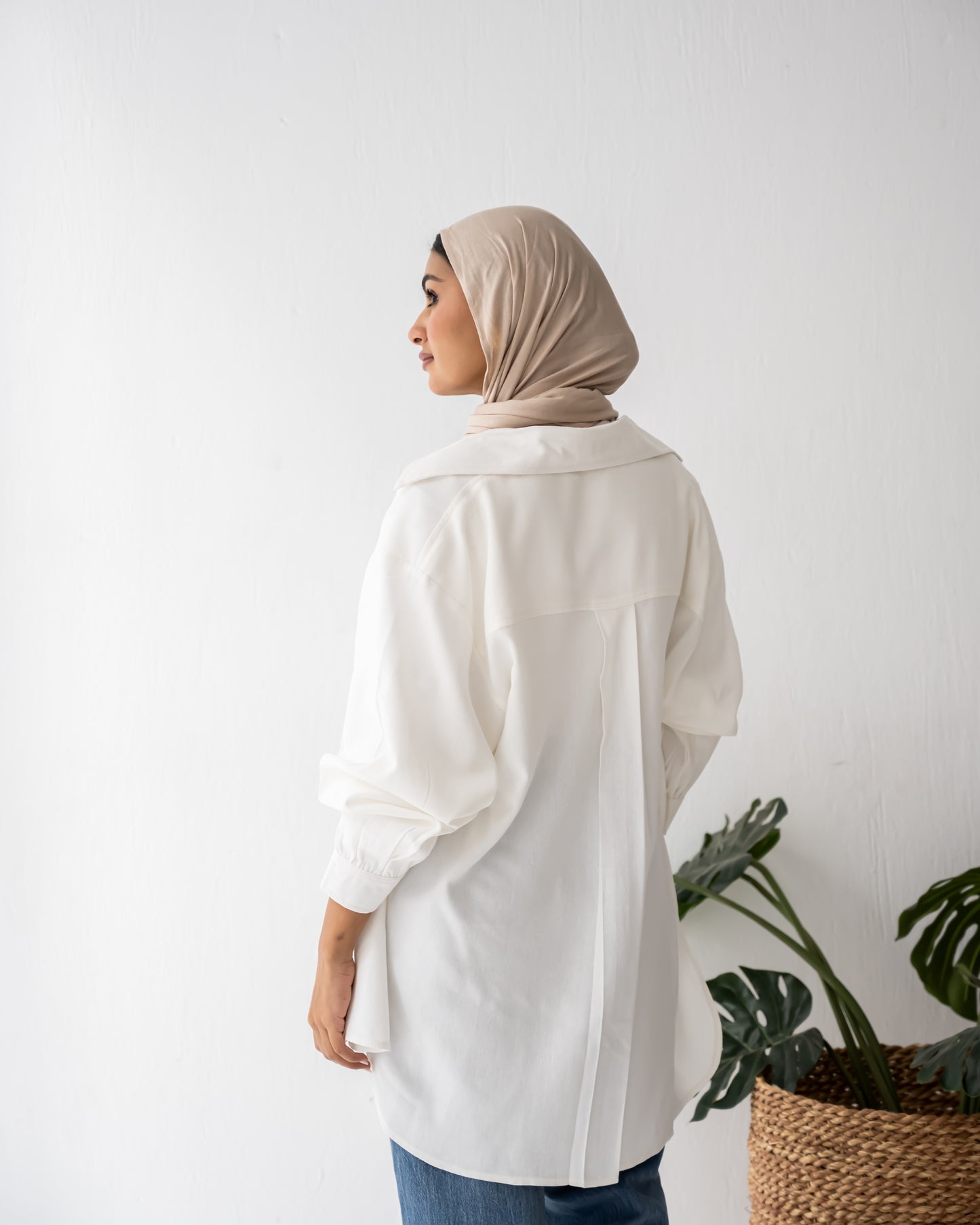 Pure linen white shirt