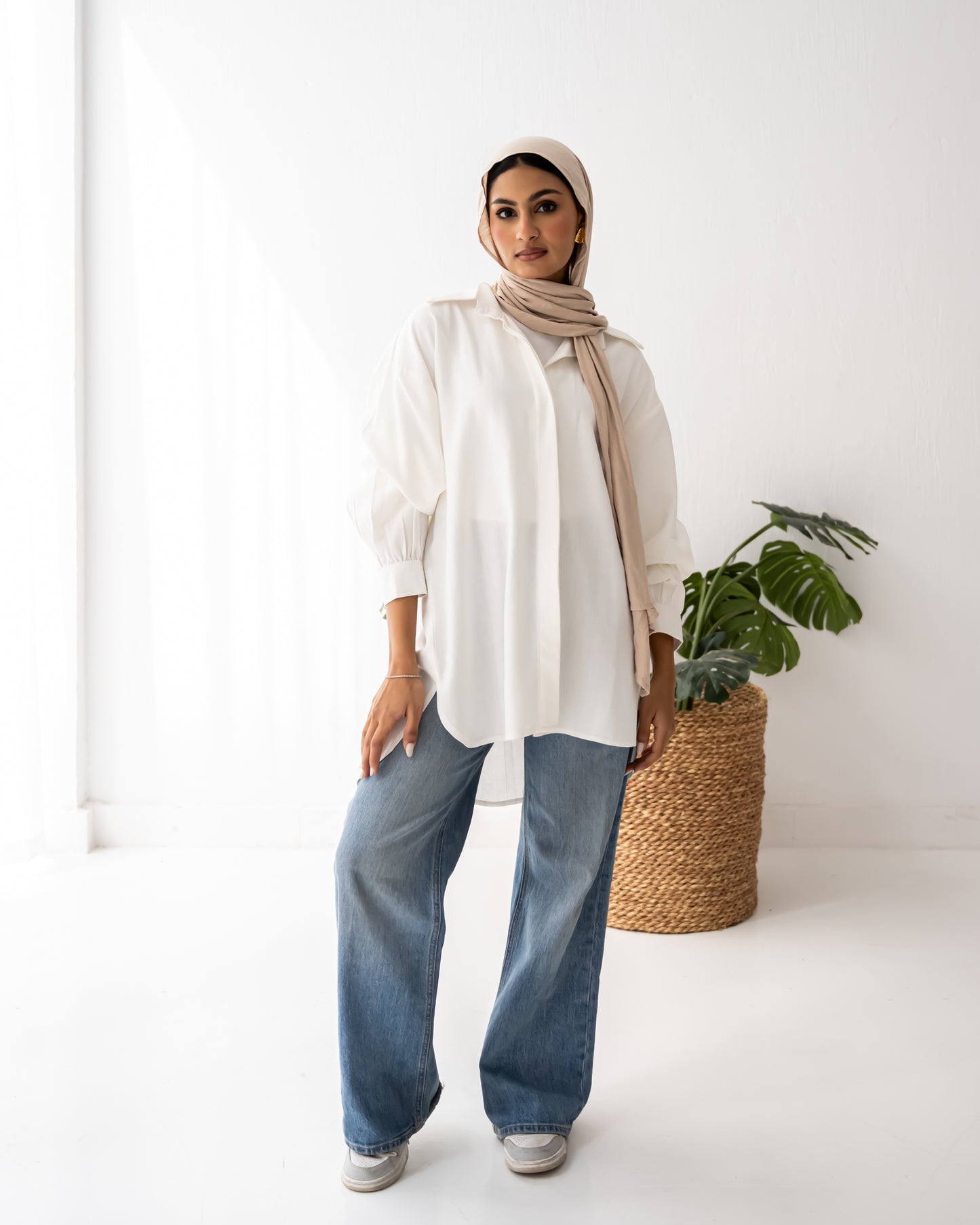 Pure linen white shirt