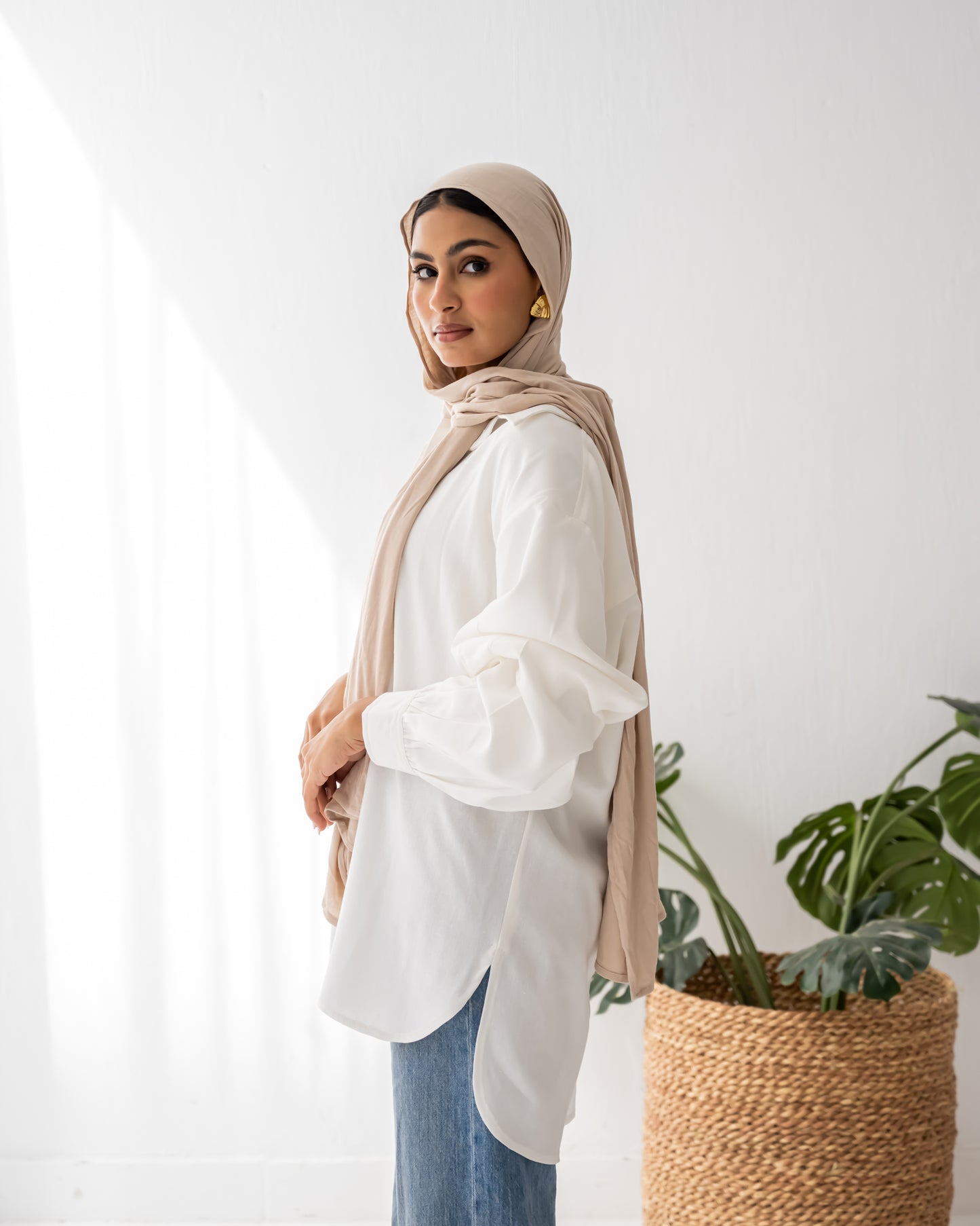 Pure linen white shirt