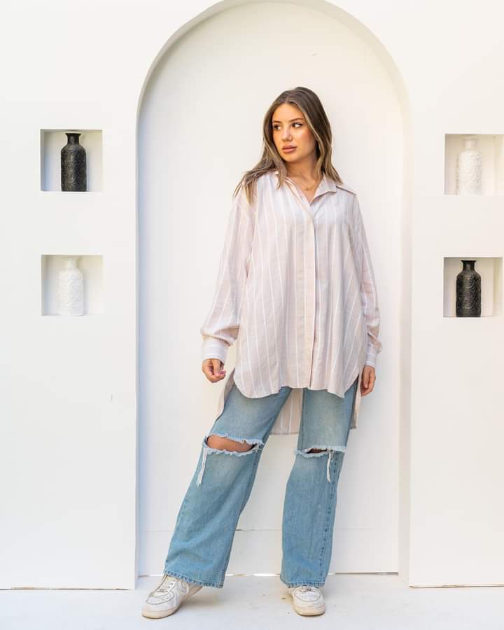 Striped cotton shirt