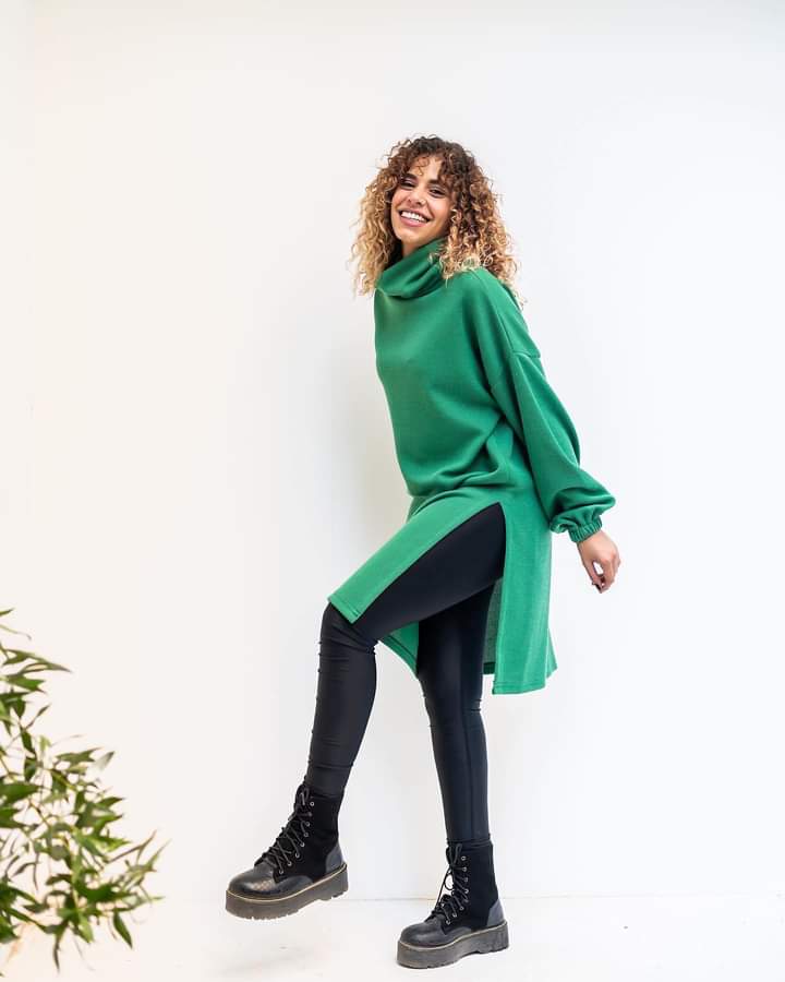 Long winter pullover