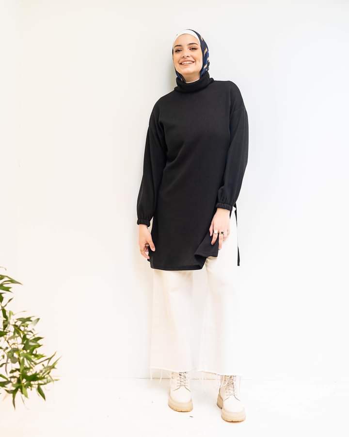 Long winter pullover