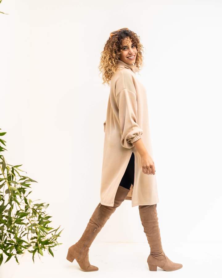 Long winter pullover