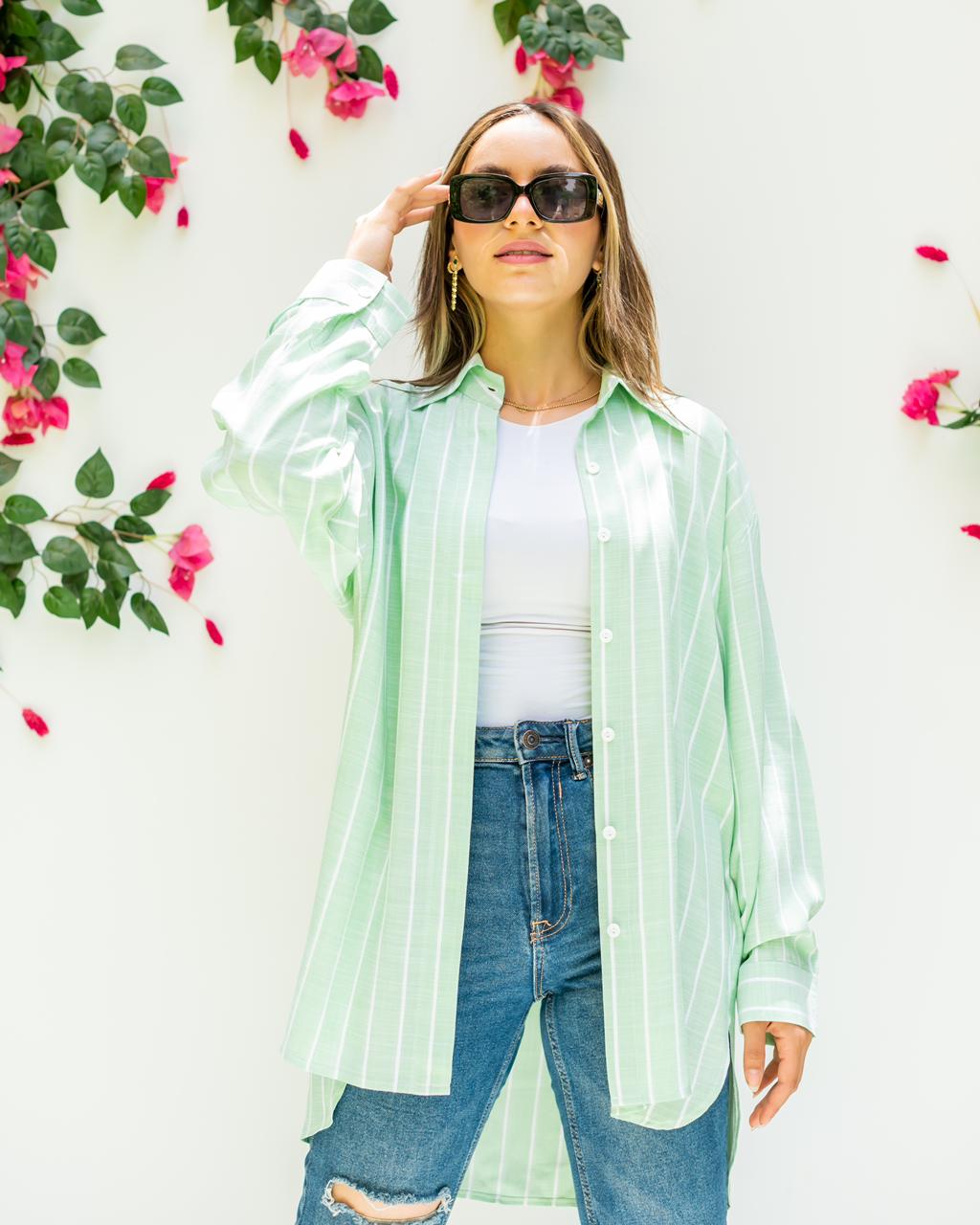 Striped cotton shirt