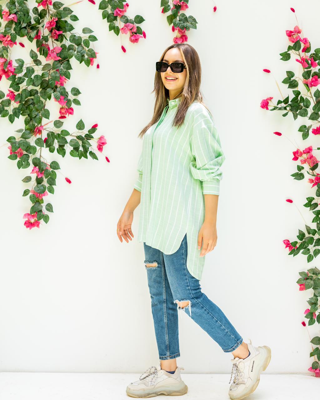 Striped cotton shirt