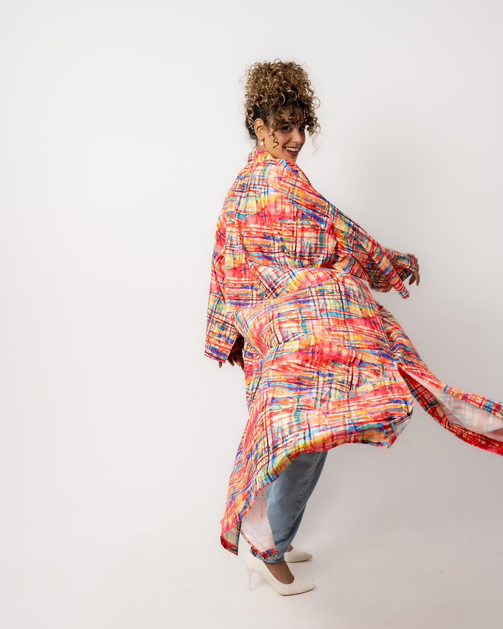 Colorful Maxi Kimono