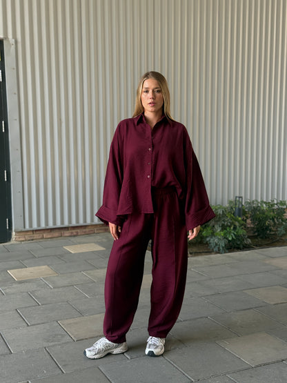 Everyday set in Burgandy