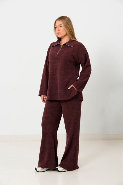 The daily set in Burgandy
