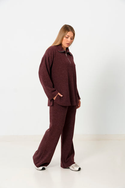 The daily set in Burgandy