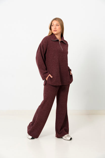 The daily set in Burgandy