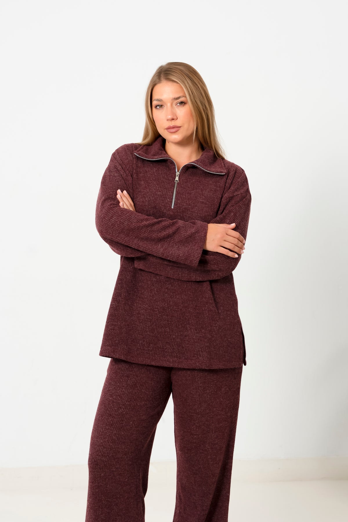 The daily set in Burgandy