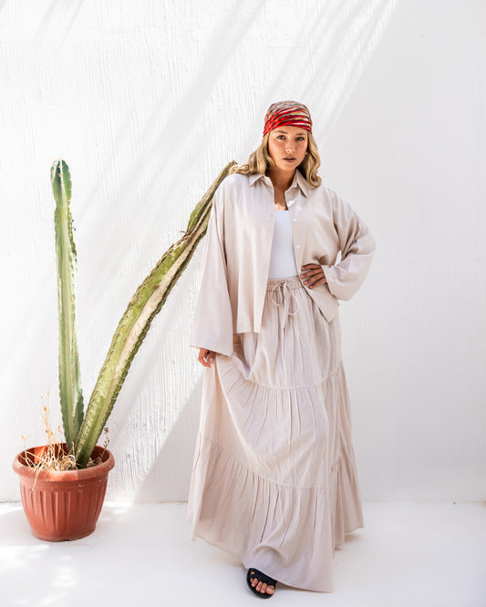 Linen Dream set in Beige