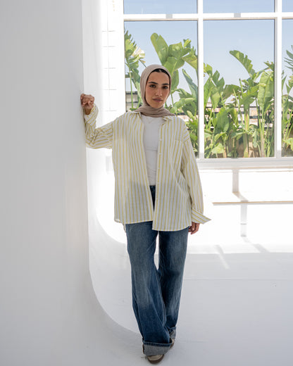 Stripped Shirt In Yellow