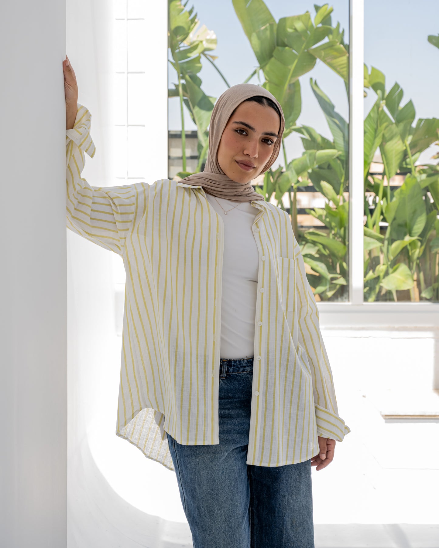 Stripped Shirt In Yellow