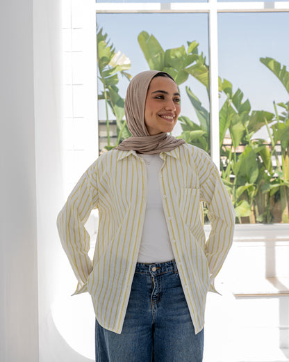 Stripped Shirt In Yellow