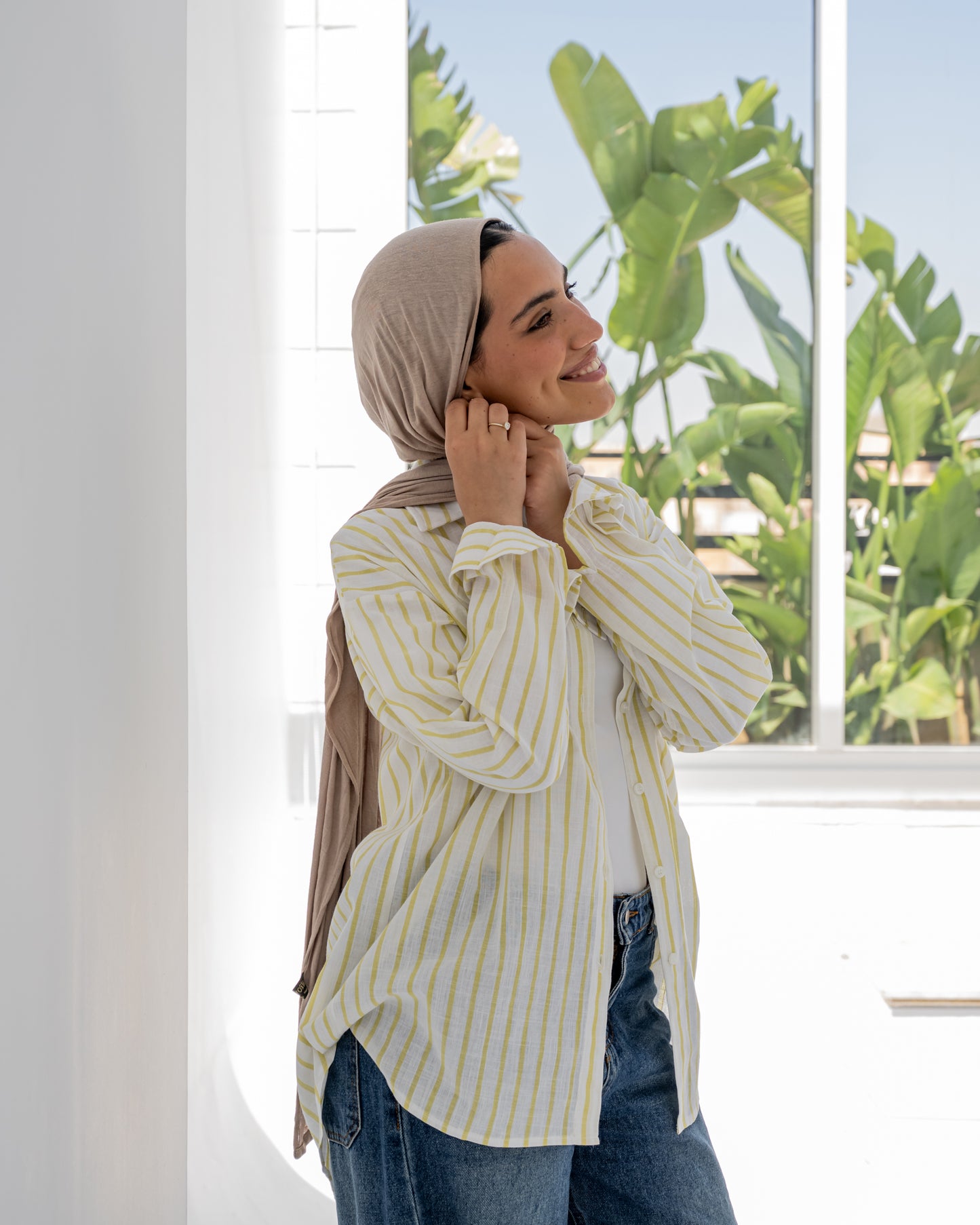 Stripped Shirt In Yellow