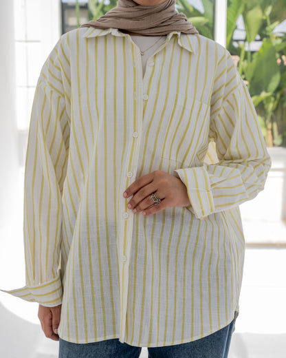 Stripped Shirt In Yellow