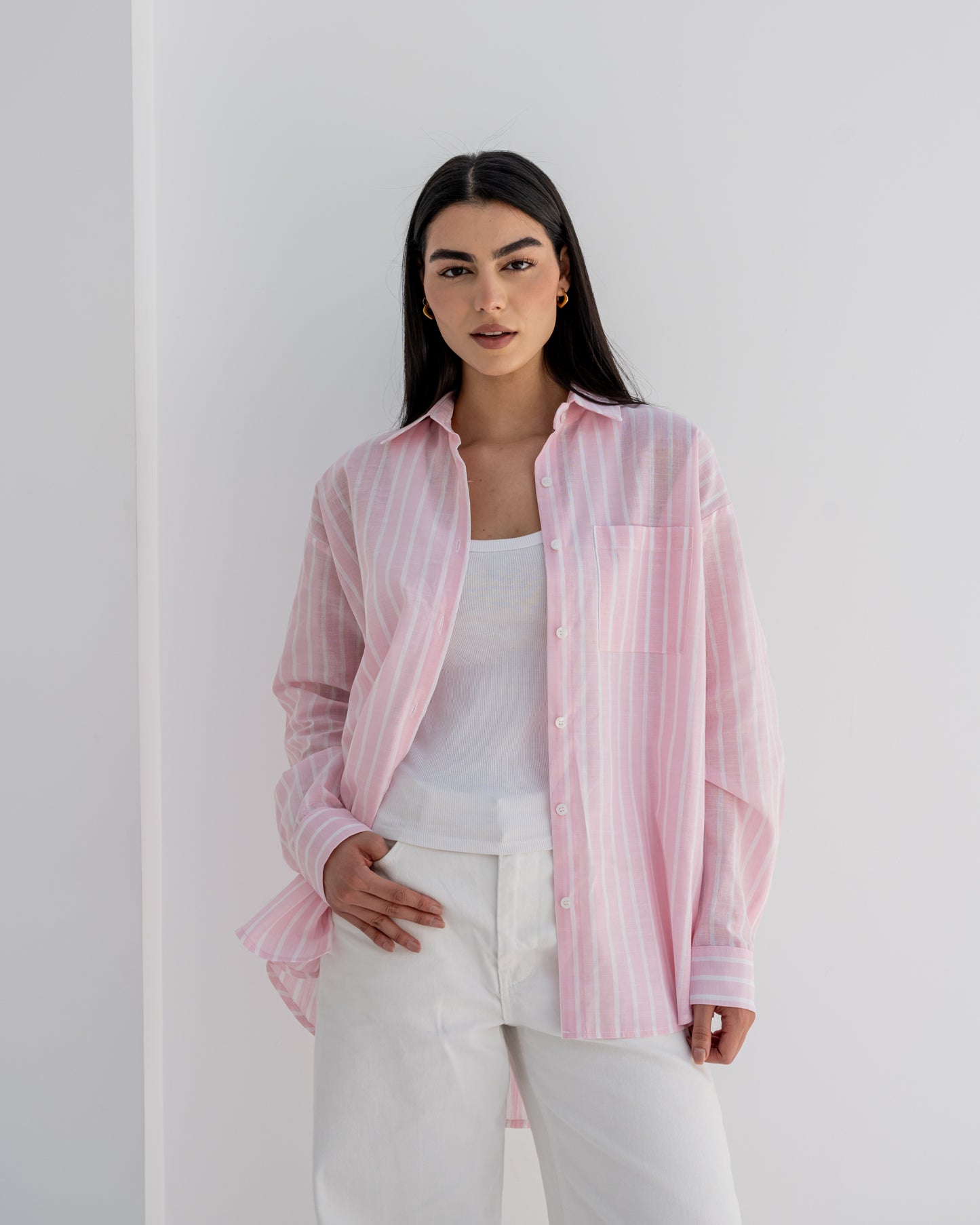Stripped Shirt In Pink
