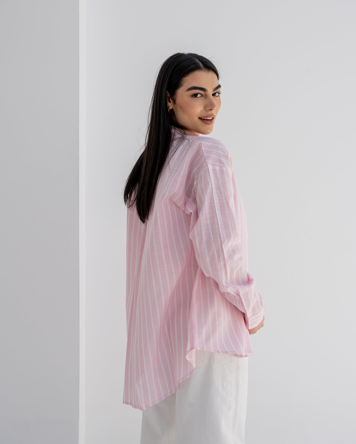 Stripped Shirt In Pink