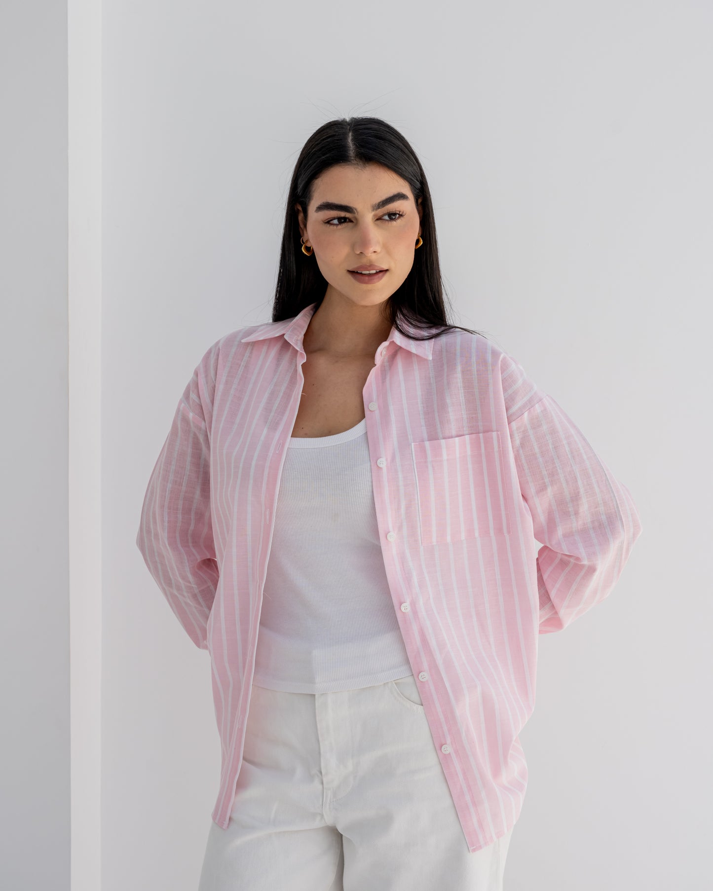 Stripped Shirt In Pink