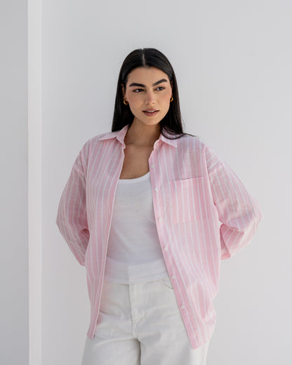 Stripped Shirt In Pink