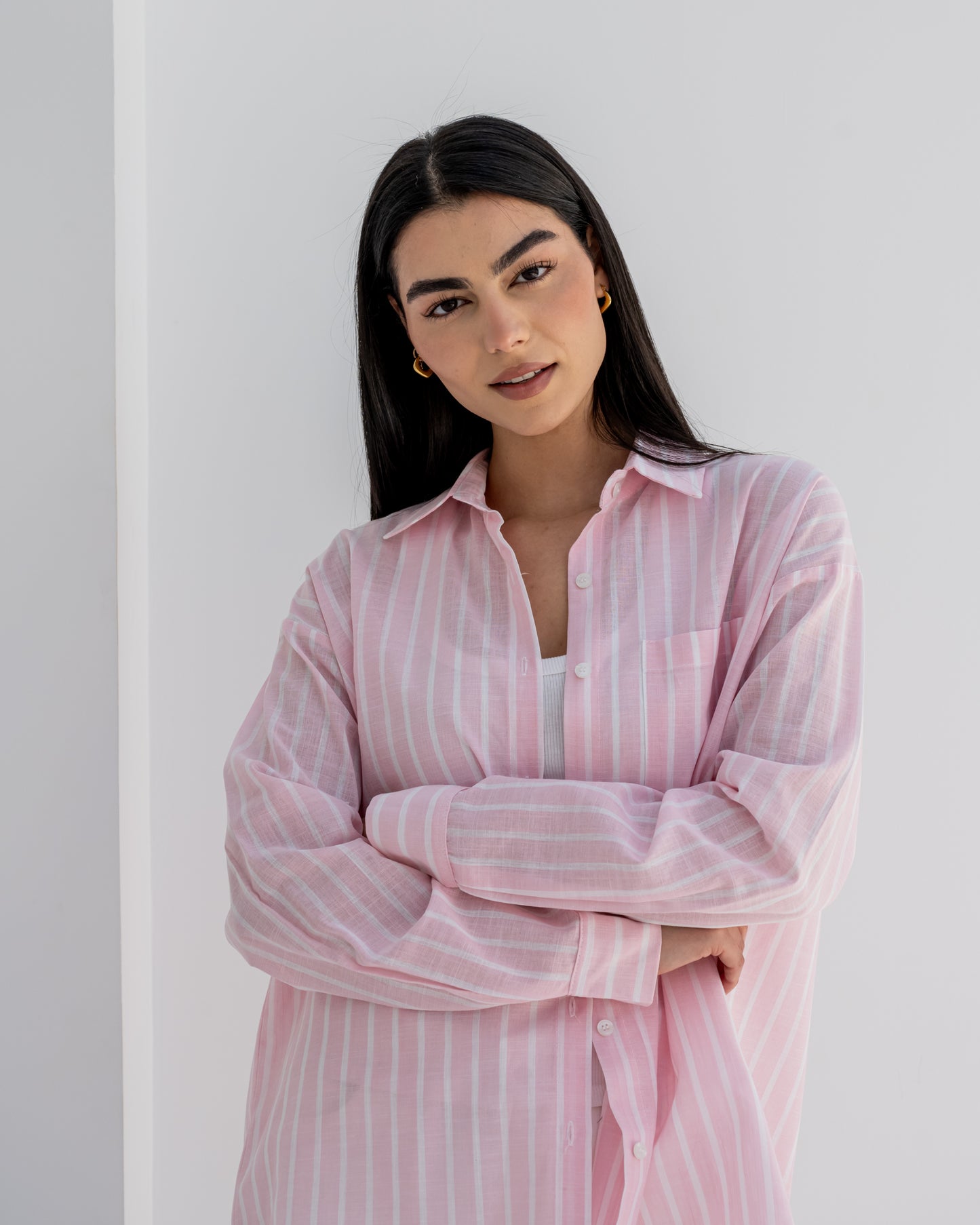 Stripped Shirt In Pink