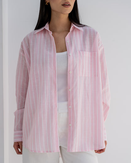 Stripped Shirt In Pink