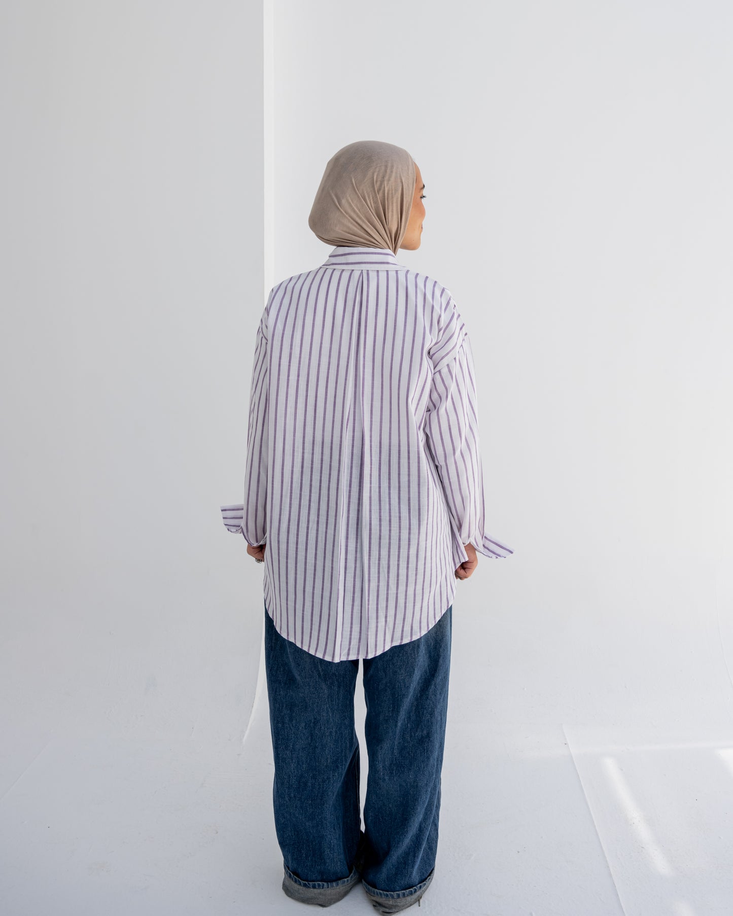 Stripped Shirt In Purple