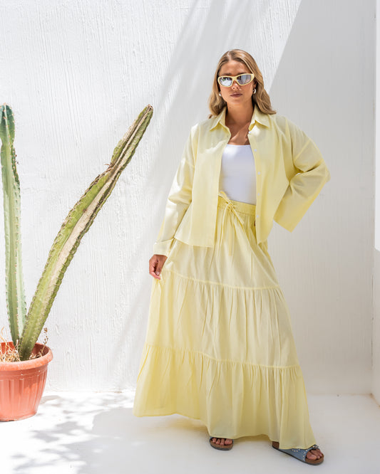 Cotton Poplin dream set in Yellow