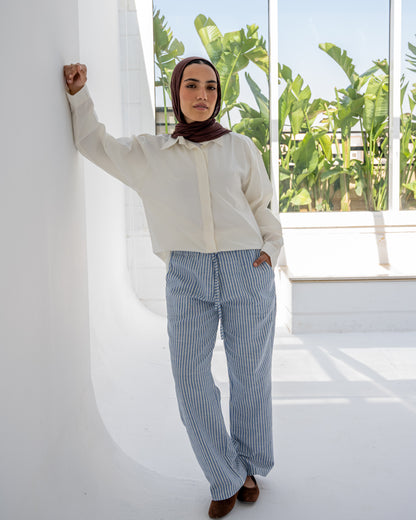 Stripped Pants in Babyblue