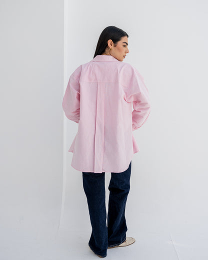 Linen Daily Shirt In Pink