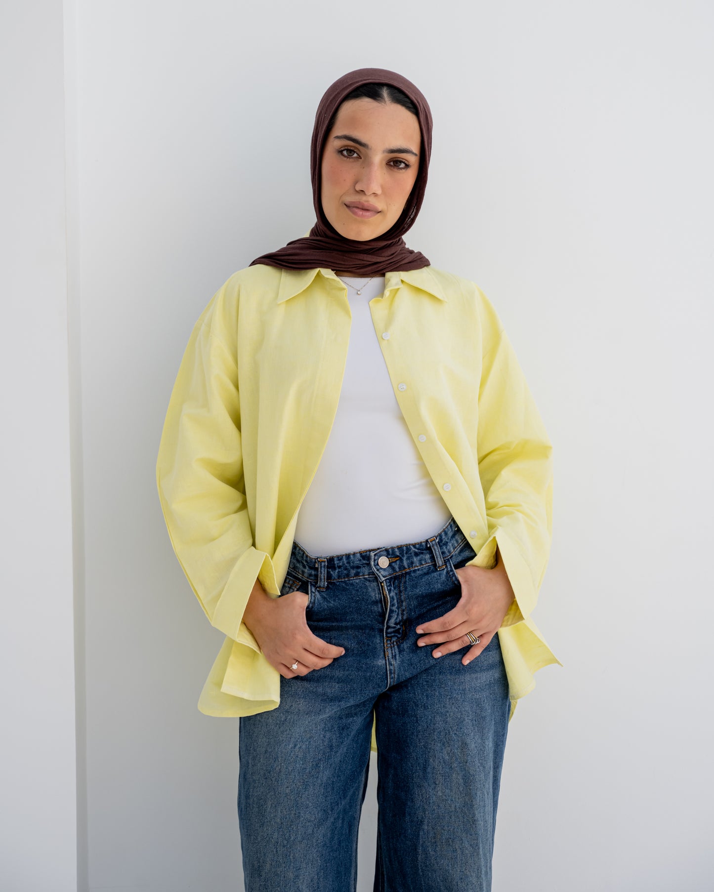 Linen Daily Shirt In Yellow