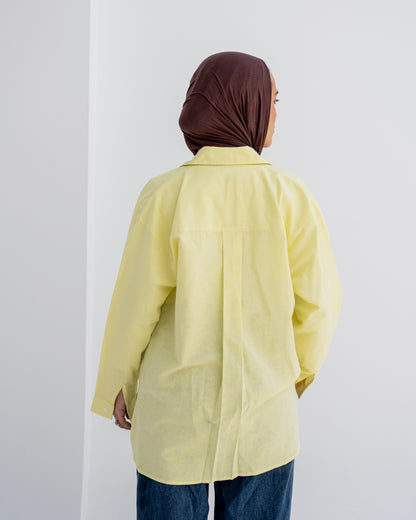 Linen Daily Shirt In Yellow