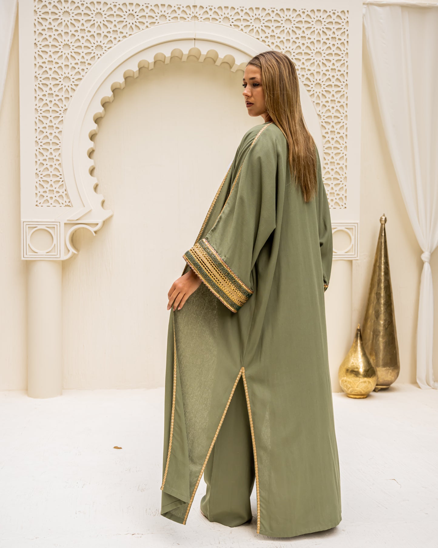 Hadya set in olive green