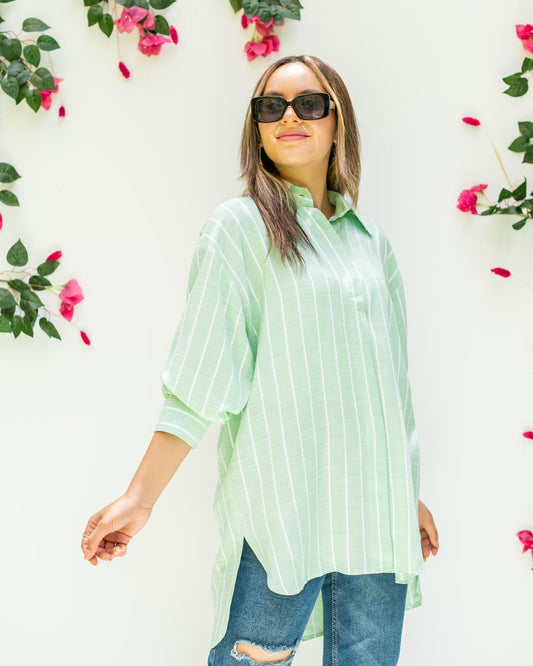 Striped cotton shirt