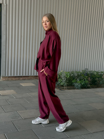 Everyday set in Burgandy