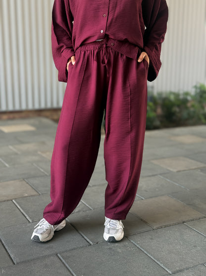 Everyday set in Burgandy